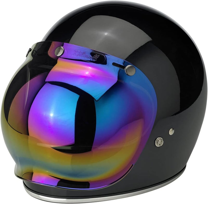 Biltwell Bubble Shield Rainbow Mirror - Anti-fog, Scratch Resistant, UV/A UV/B Resistant - Image 5